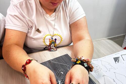 Творческая лаборатория «Кружево России»: Искусство, завязанное на ниточках!  Сегодня в АНО «Луч надежды» в рамках творческой лаборатории «Кружево России» нашего проекта «Патриотическая арт-студия для подростков с ограниченными возможностями здоровья 