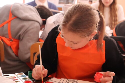 29 января в школе-интернате №38 г. Ростов-на-Дону, прошел мастер-класс в рамках патриотической арт-студии «Нюанс».